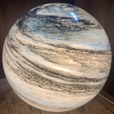 Lampe Lune en Verre – Éclairage Ambiant avec 16 Couleurs