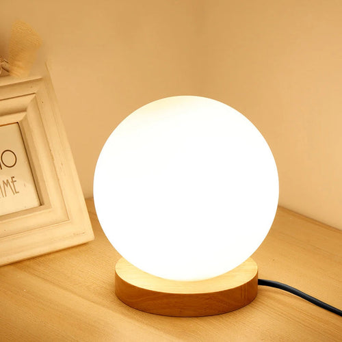 Lampe de Table Globe – Éclairage Élégant et Apaisant