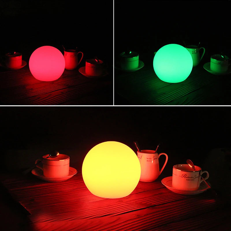 Lampe décorative globe de table design