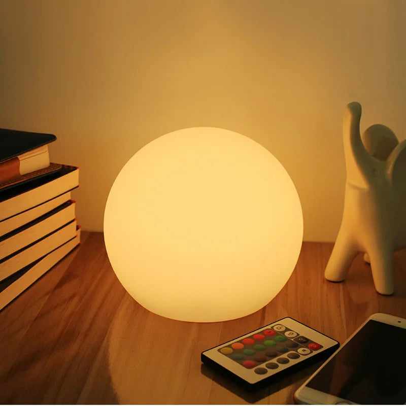 Lampe décorative globe de table design