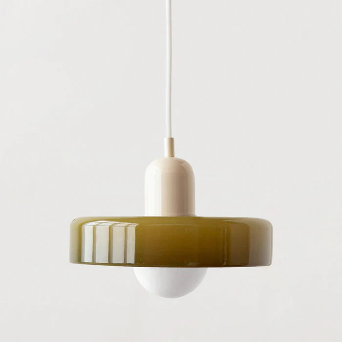 Lampe Suspendue Bauhaus en Verre Coloré – Suspension Design Moderne pour Intérieur Élégant