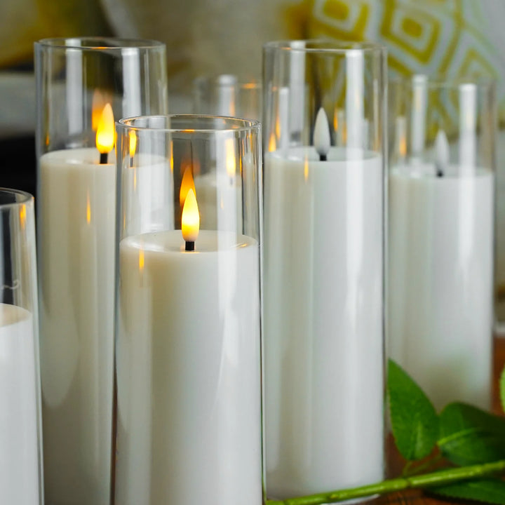 Ensemble de 9 Bougies Sans Flamme