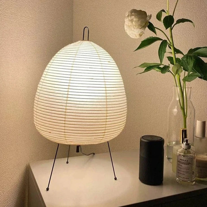 Lampe Japonaise Akari en Papier de Riz – Design Minimaliste
