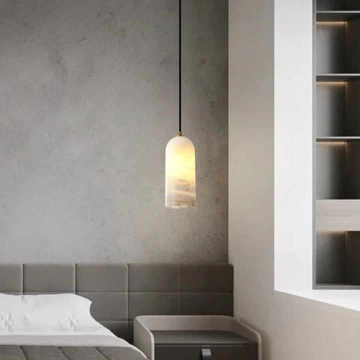 Lustre en marbre véritable – Suspension haut de gamme