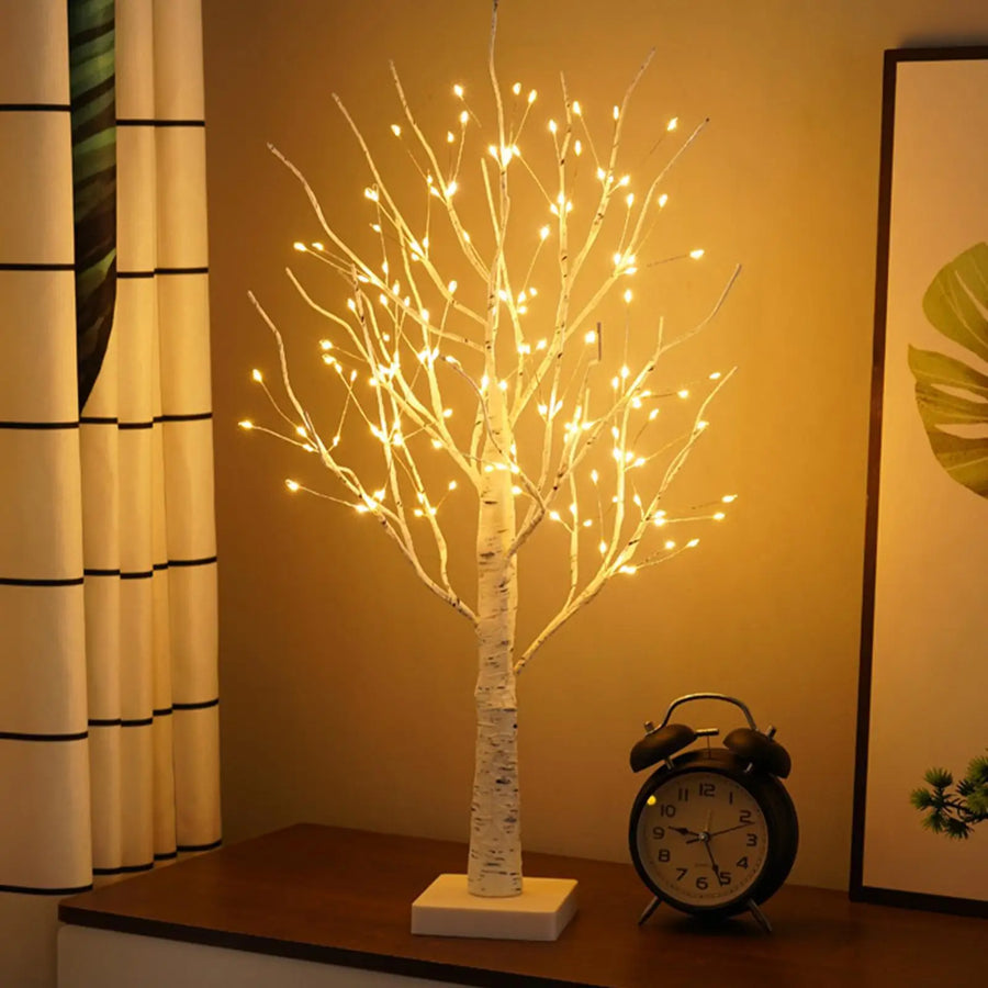 Lampe décorative arbre de bouleau