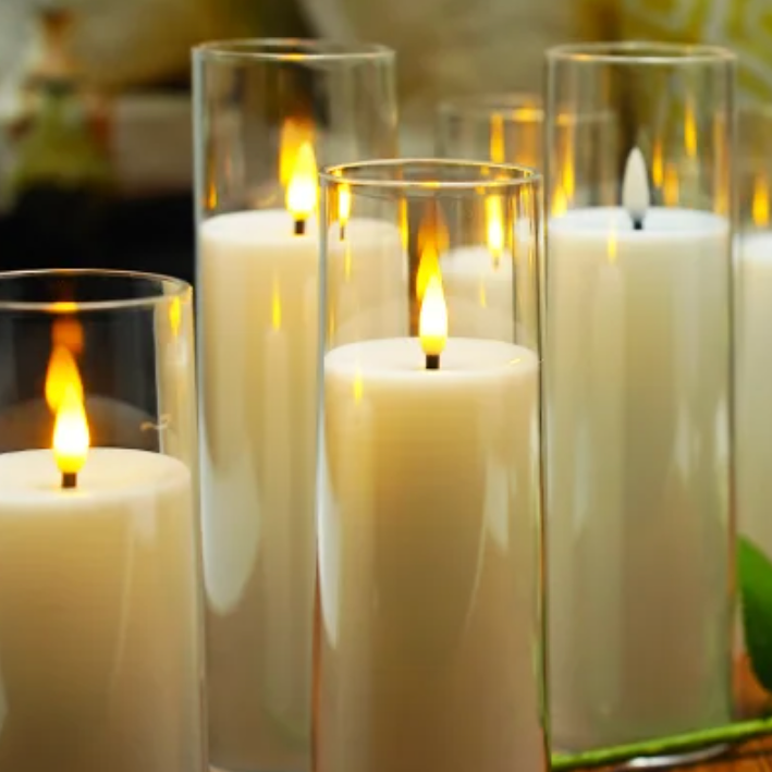Ensemble de 9 Bougies Sans Flamme