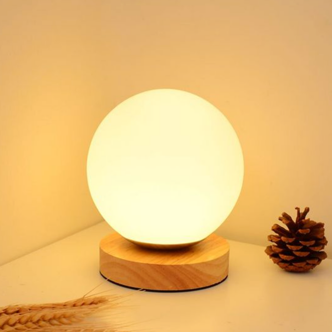 Lampe de Table Globe – Éclairage Élégant et Apaisant