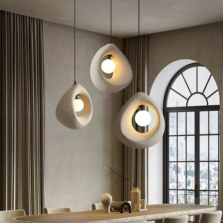 Suspension Wabi Sabi Tear – Luminaire Design Élégant