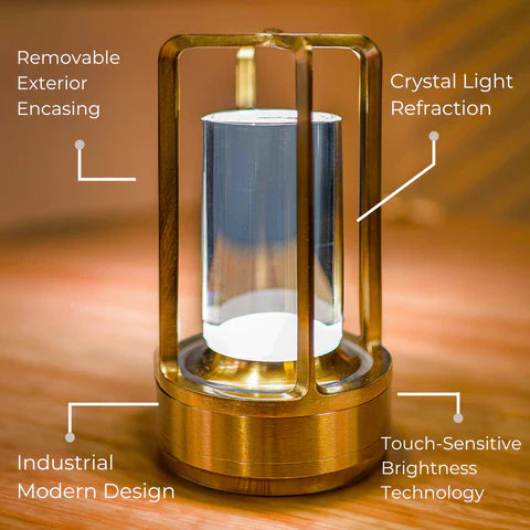 Lampe décorative à poser en cristal