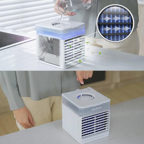 Mini Climatiseur 3-en-1 – Fraîcheur Instantanée Où Que Vous Soyez