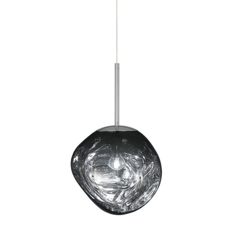 Suspension Métallique Sculpturale – Design Moderne à l’Effet Fondu