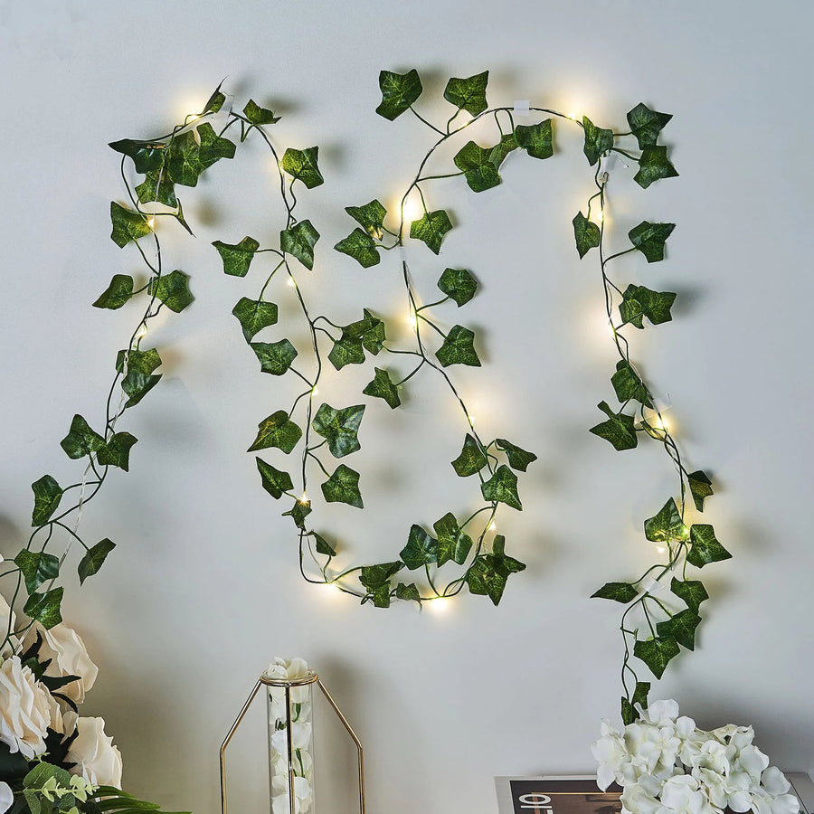 Guirlande lumineuse solaire lierre