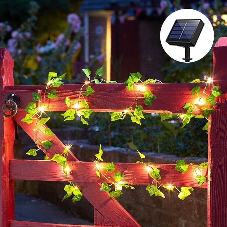 Guirlande lumineuse solaire lierre