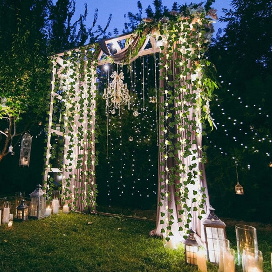 Guirlande lumineuse solaire lierre