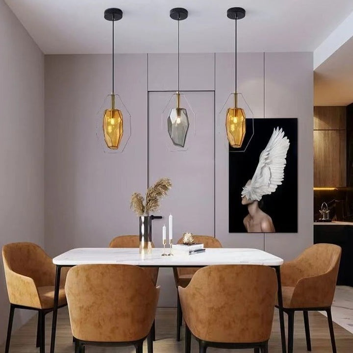 Suspension design en pierre