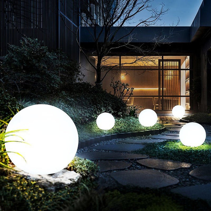 Lampe Solaire Sphère Étanche – Capteur Crépusculaire