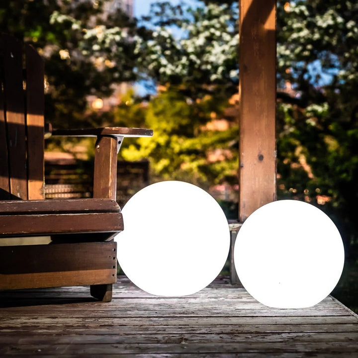 Lampe Solaire Sphère Étanche – Capteur Crépusculaire