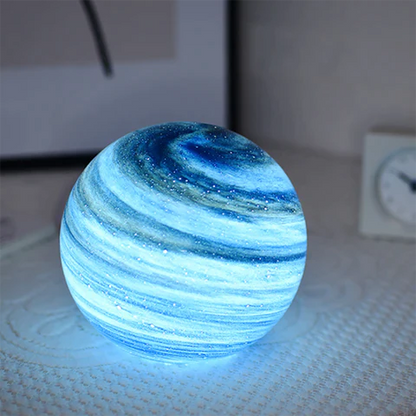 Lampe Lune en Verre – Éclairage Ambiant avec 16 Couleurs