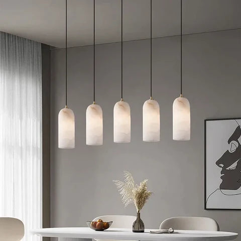 Lustre en marbre véritable – Suspension haut de gamme