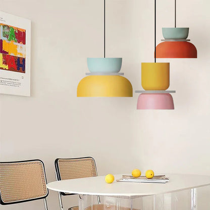 Lampe Suspendue Nordique Dulcy | Éclairage Color Block Moderne
