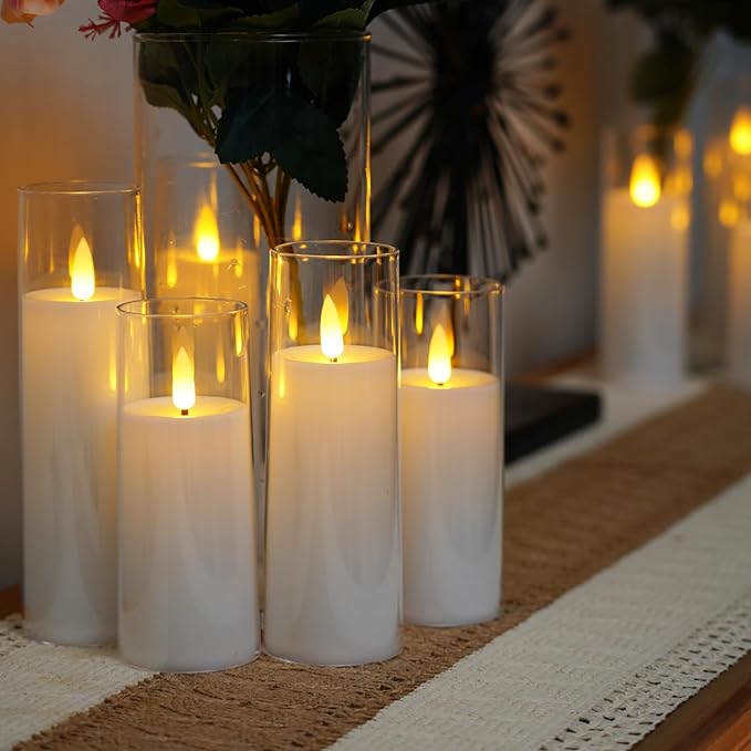 Ensemble de 9 Bougies Sans Flamme