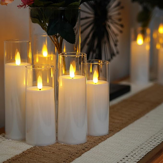 Ensemble de 9 Bougies Sans Flamme
