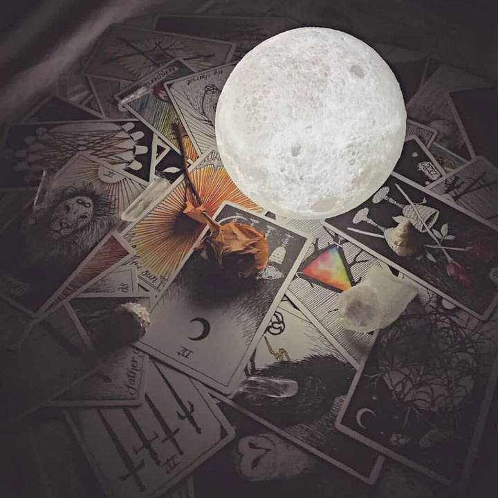 Lampe Lune 3D – Veilleuse Lunaire avec Deux Teintes et Contrôle Tactile