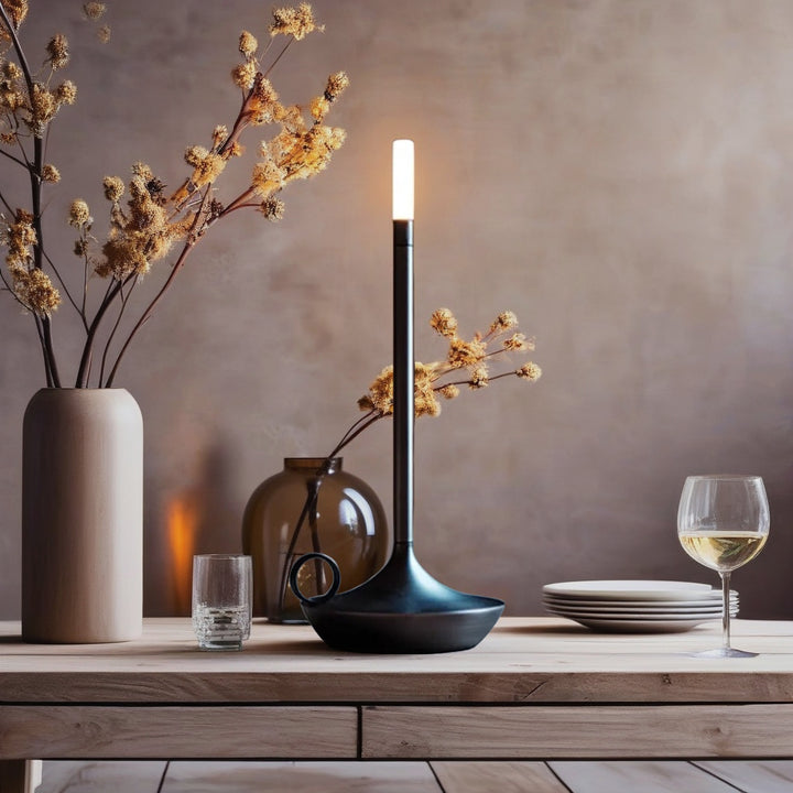 Lanterne à Bougie Portable – Éclairage Ambiance avec Contrôle Tactile