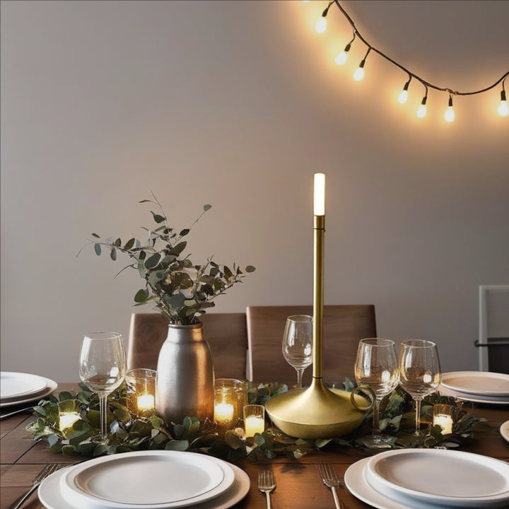 Lanterne à Bougie Portable – Éclairage Ambiance avec Contrôle Tactile