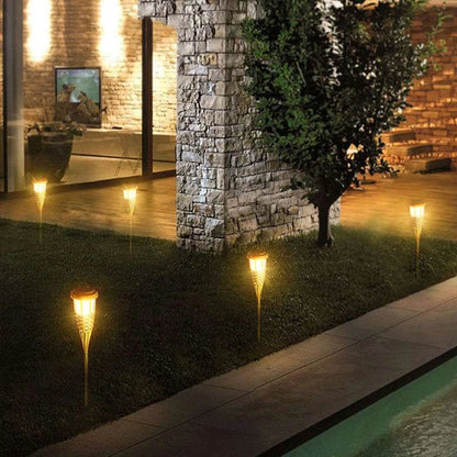 Ensemble de 5 Torches Solaires Tiki – Jardin et Terrasse