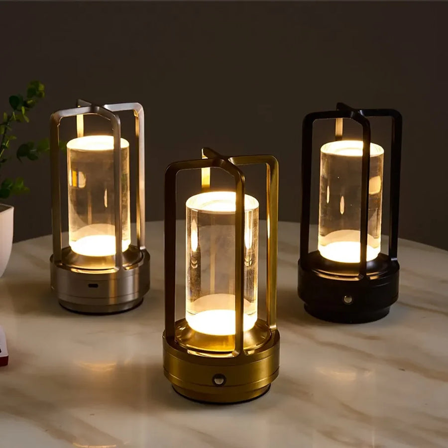 Lampe décorative à poser en cristal