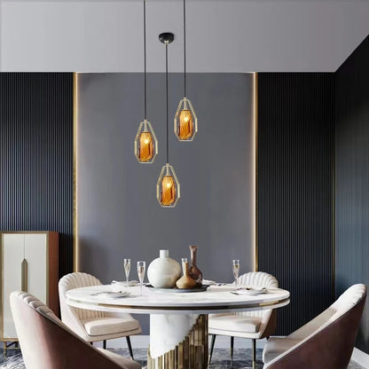 Suspension design en pierre