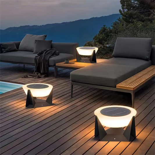 Lampe solaire d’extérieur design – Éclairage moderne autonome