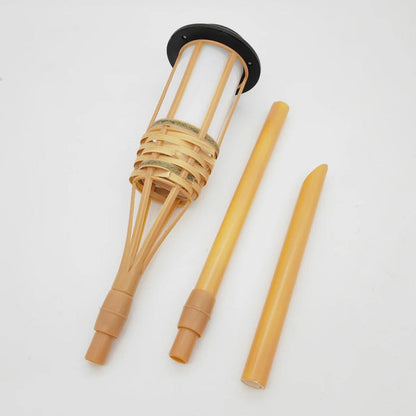 Ensemble de 5 Torches Solaires Tiki – Jardin et Terrasse
