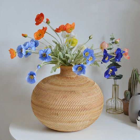 Vase en rotin