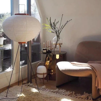 Lampe Japonaise Akari en Papier de Riz – Design Minimaliste