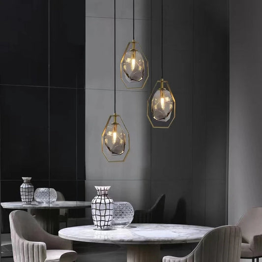 Suspension design en pierre