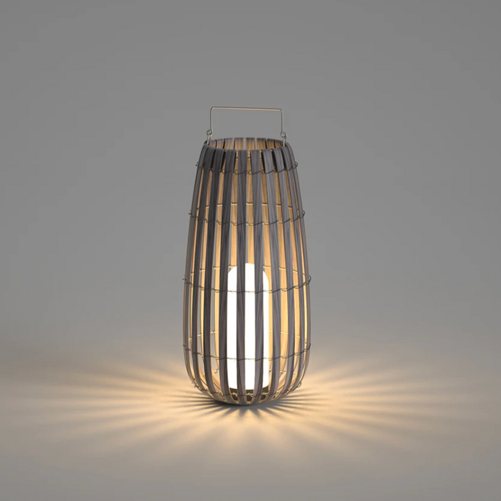 Lampe de Jardin en Rotin – Étanche et Rechargeable
