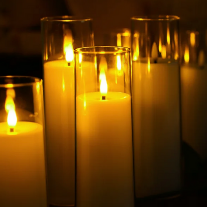 Ensemble de 9 Bougies Sans Flamme