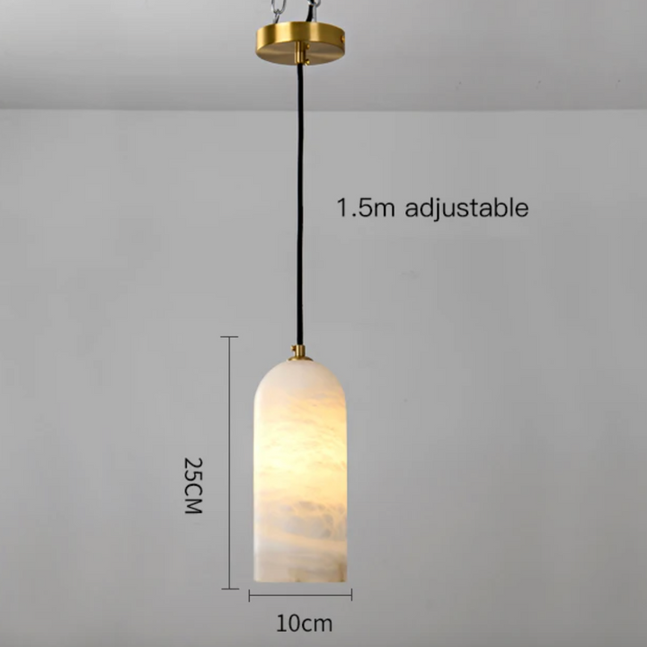 Lustre en marbre véritable – Suspension haut de gamme