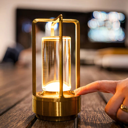 Lampe décorative à poser en cristal