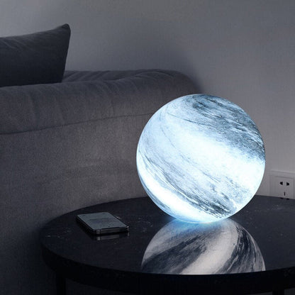 Lampe Lune en Verre – Éclairage Ambiant avec 16 Couleurs