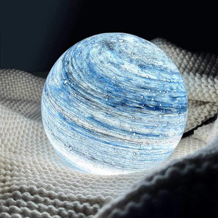 Lampe Lune en Verre – Éclairage Ambiant avec 16 Couleurs