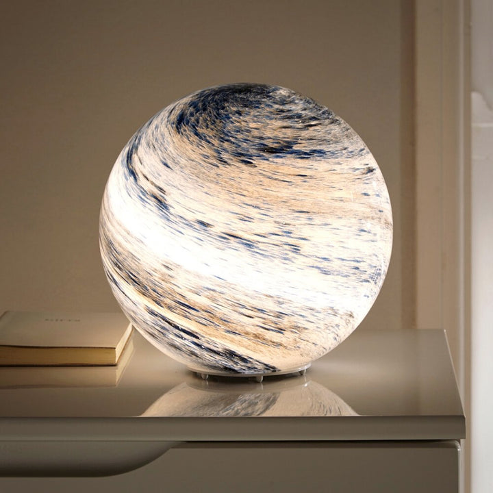 Lampe Lune en Verre – Éclairage Ambiant avec 16 Couleurs