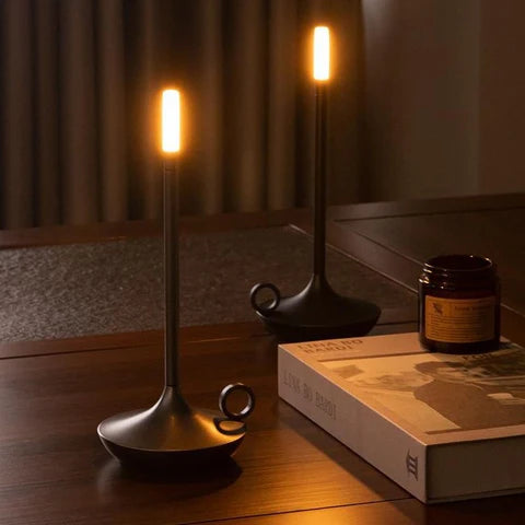 Lanterne à Bougie Portable – Éclairage Ambiance avec Contrôle Tactile