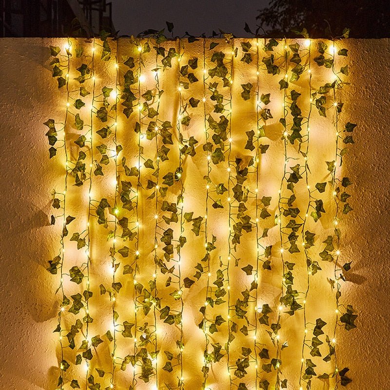 Guirlande lumineuse solaire lierre