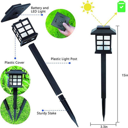 Lanternes solaires à led pour allées
