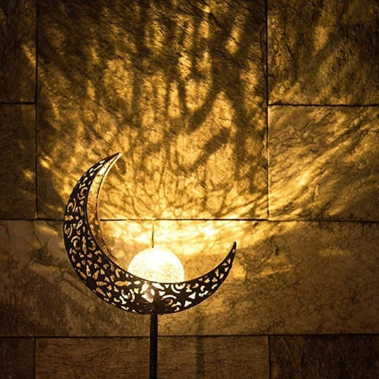 Lanterne solaire extérieure en demi-lune