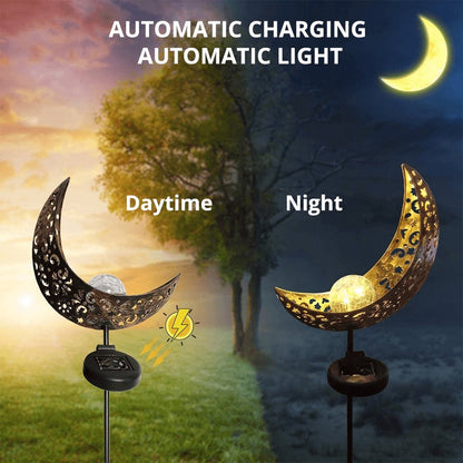 Lanterne solaire extérieure en demi-lune