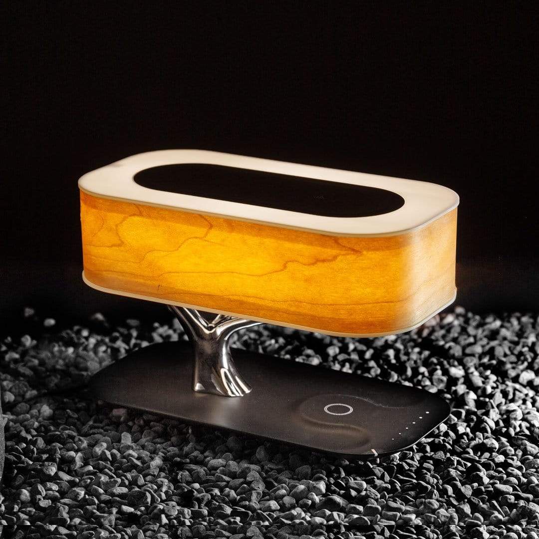 Lampe Arbre de Vie – Luminaire Design avec Chargeur Sans Fil et Enceinte Bluetooth
